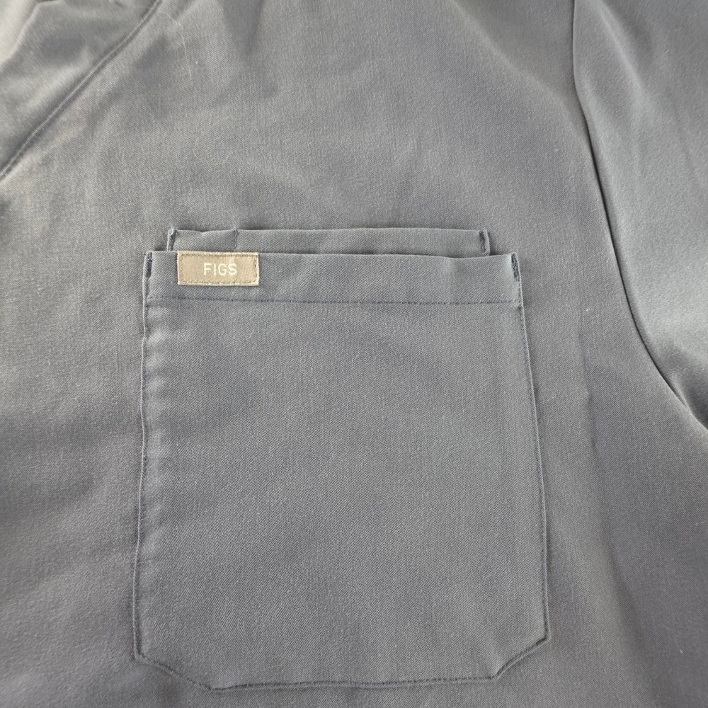 FIGS Leon Technical Collection V-Neck Scrub Top XXL Graphite Grey FM1500 Mens - Picture 2 of 5